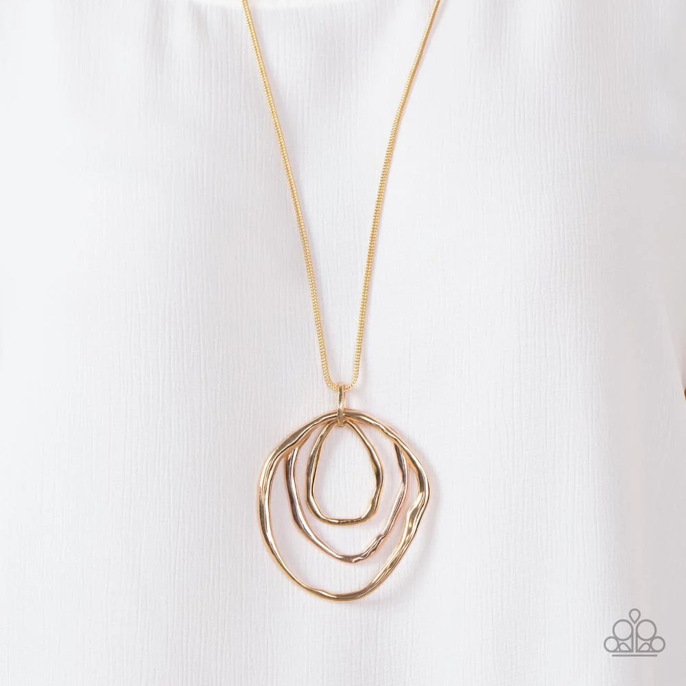 Paparazzi Jewelry - Vintage Revamped Relic gold necklace